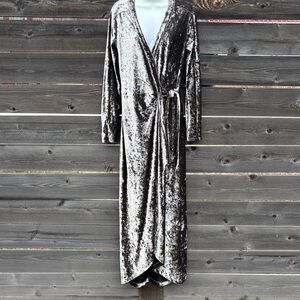 BCBGMaxAzria Metallic Velvet Dress